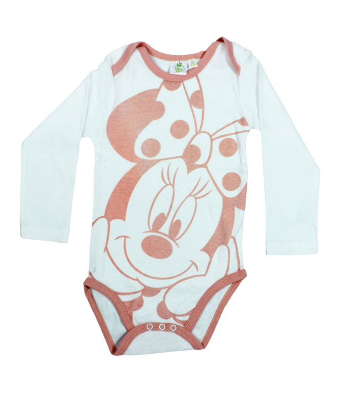 Mickey on white rompers