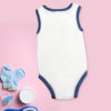 mickey on white and blue romper
