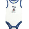 mickey on white and blue romper