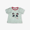 Grey panda Printed tshirt
