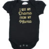 I Got My Drama From My Mama Black Rompers-