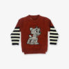 Maroon Tommy printed sweater_lg_front