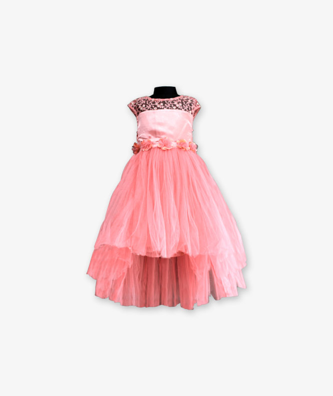 Peach Party wear Gown