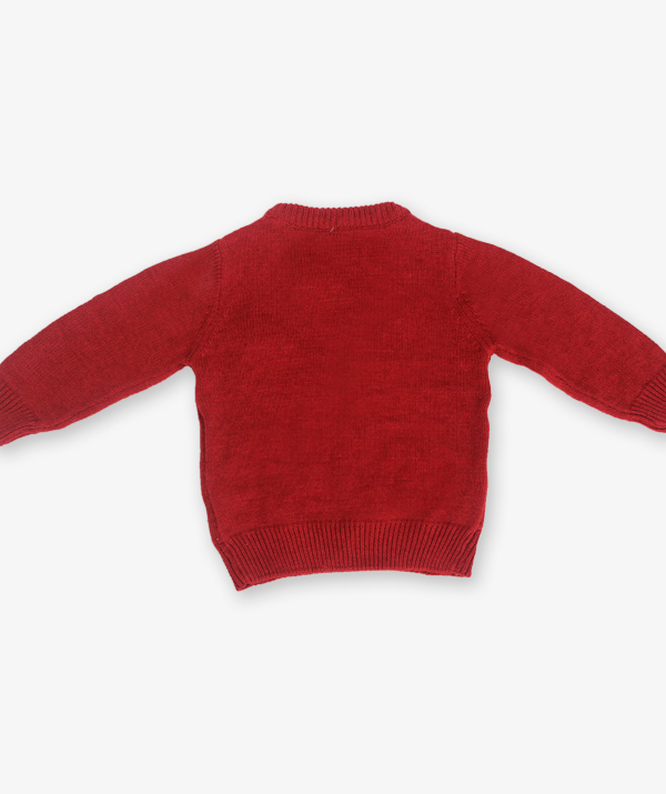 Red cartoon printed sweater – Giraffy.in